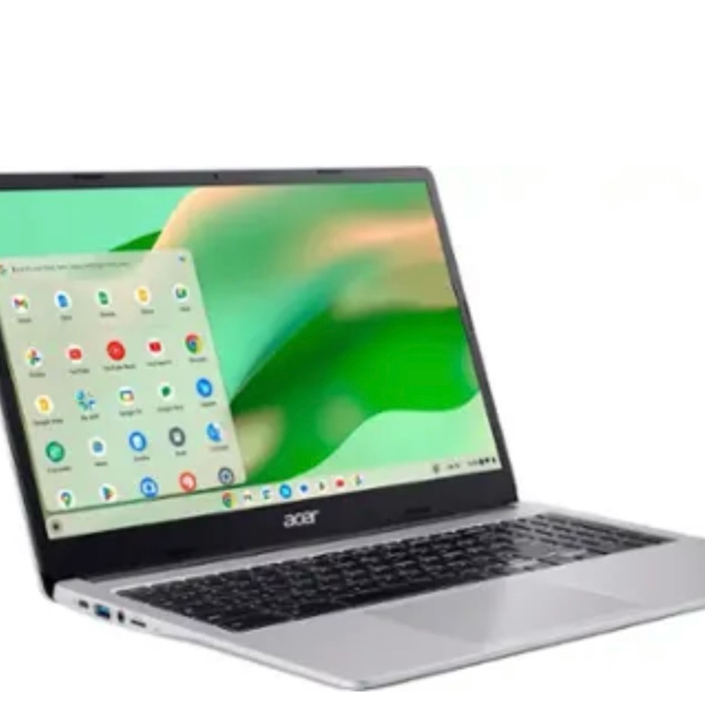 Acer Silver Chromebook Sleek Design Widescreen Display